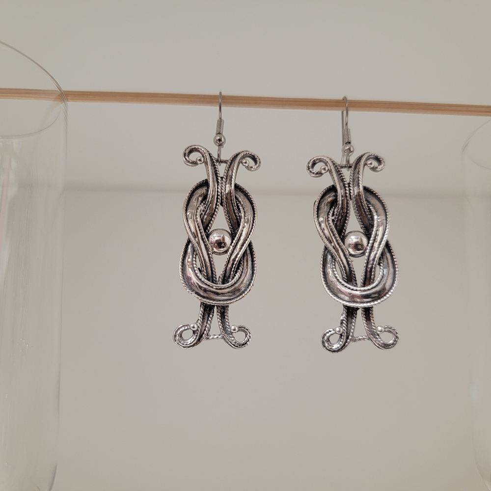 Elegant Silver Dangle Earrings